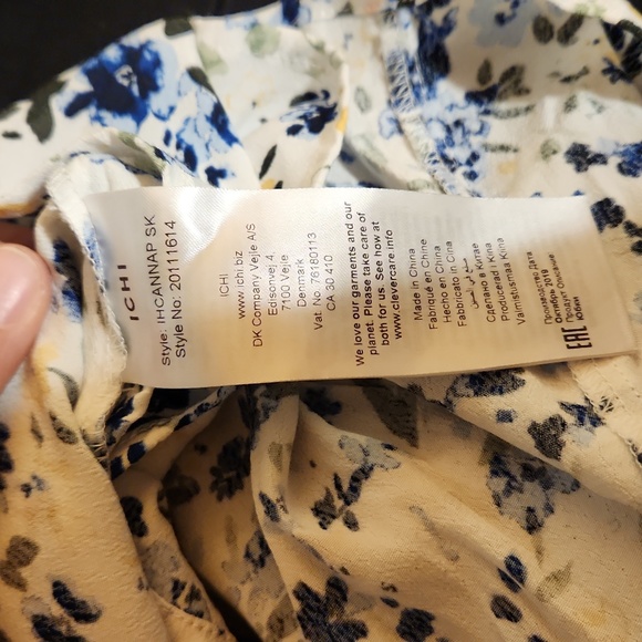 ICHI Floral Wrap Skirt - Picture 9 of 9